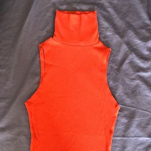 Zara ribbed turtleneck bodysuit